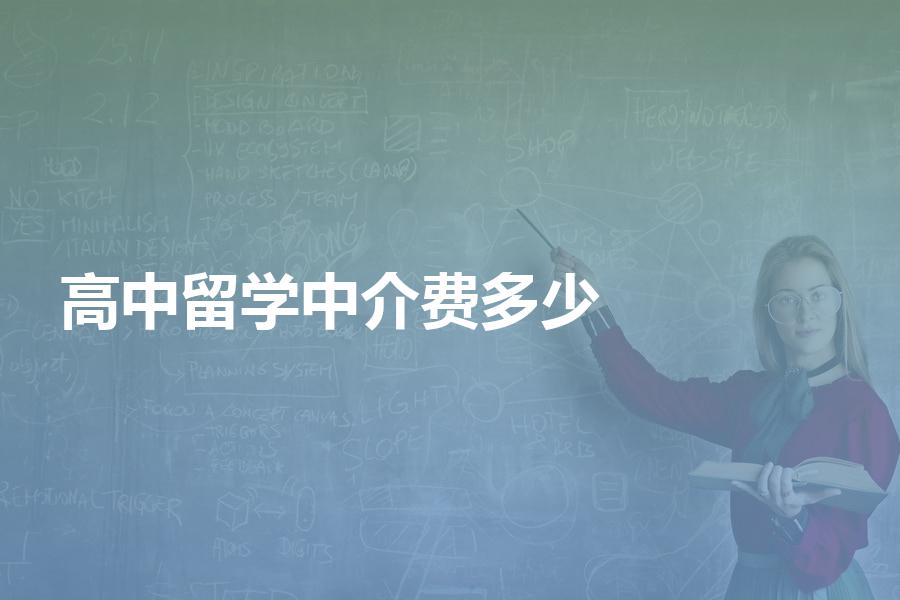申请高中留学的中介费大概是多少钱？留学的中介费用解析