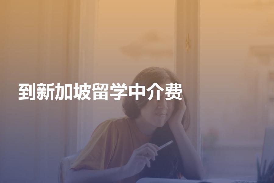 到新加坡留学的中介费需要多少钱？记住这个收费标准！