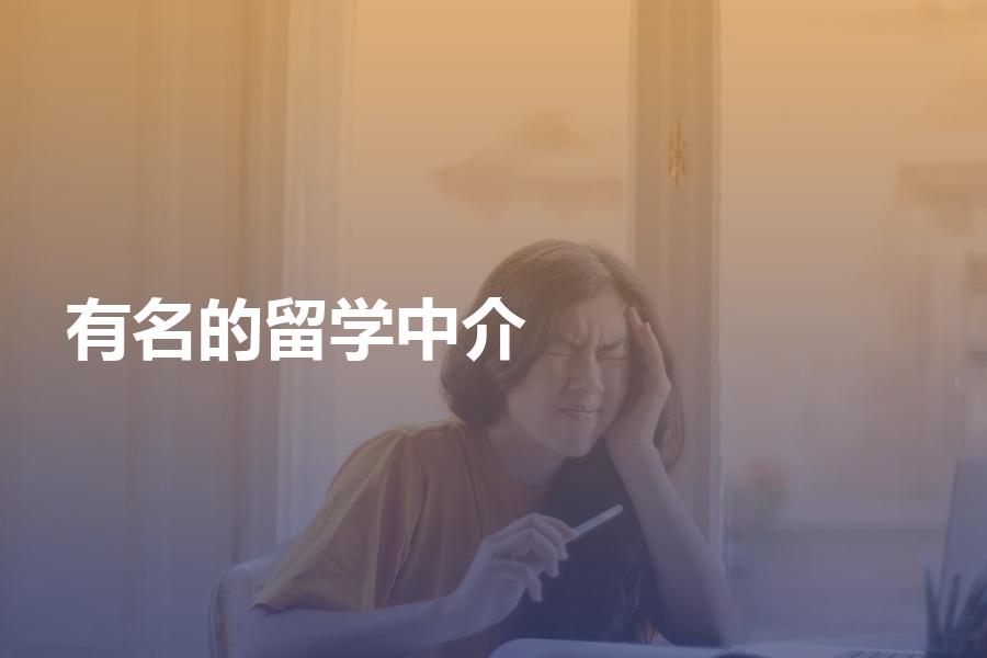 有名的留学中介都是哪几家？有什么优势？顾问从业经验分享